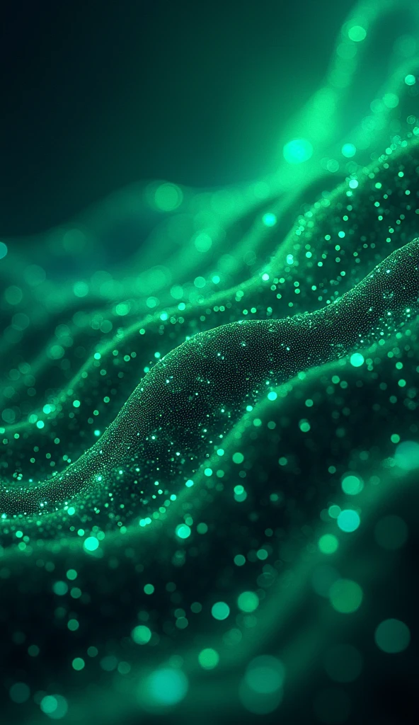 Abstract Binary Code Digital Background Green And Blue Technology Pattern