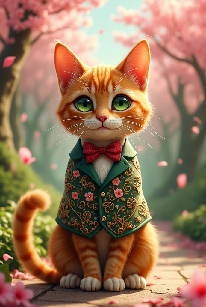 Anthropomorphic cat full body portrait
