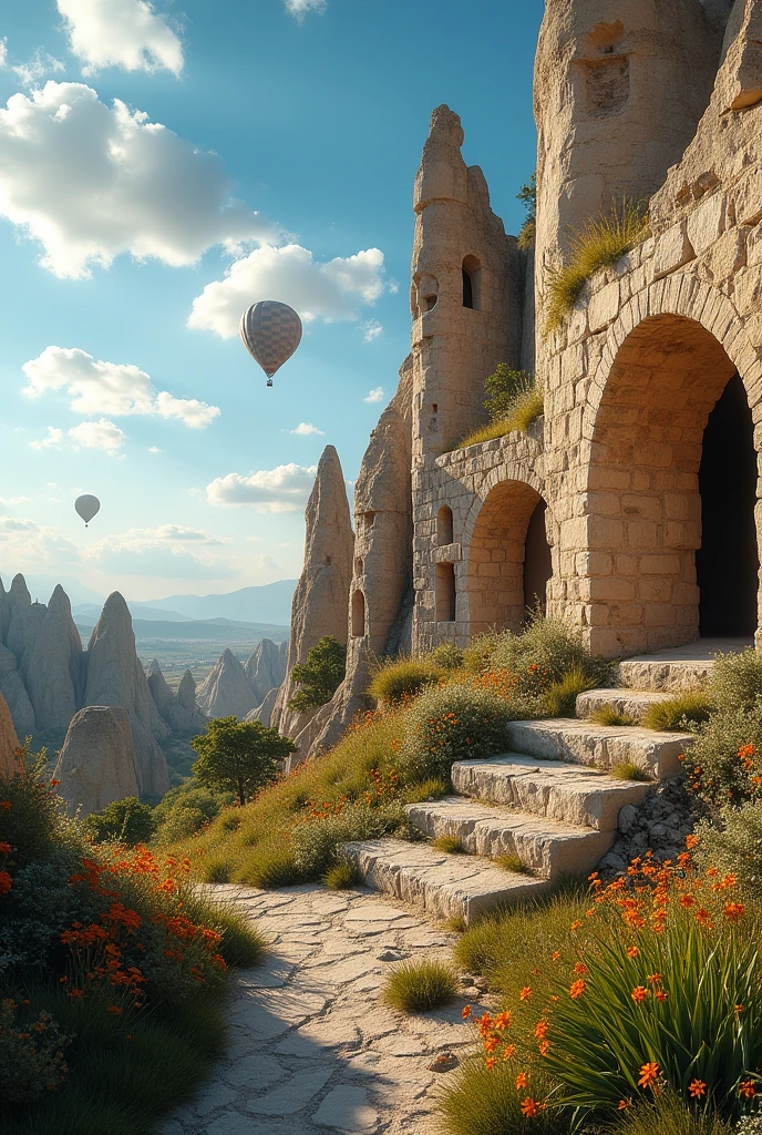 Cappadocia ruins in Türkiye