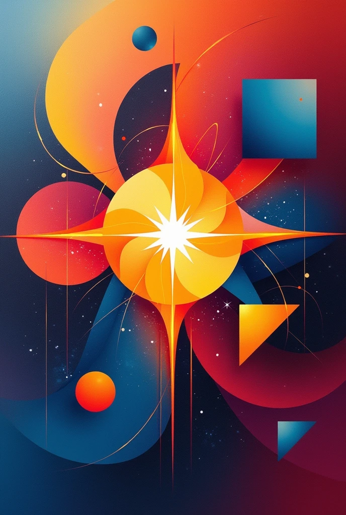 Generate a image about emphasis art shapes