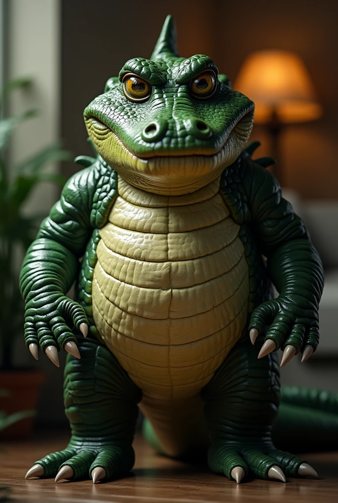 Montgomery gator, male, Alone, muscular, muscle: 3, Pectoral muscle: 2, big pecs, ABS, claws, correct anatomy, Front view, private room background, Pretty huge,veiny cock,big cock, green cock, smiling at the viewer, (photorealistic, realistic shadows, depth of field, Wide dynamic field, Dark shadows, HdR, low light: 1.2, very low angle, front shot), (by null ghost, by Chunie, by Darkgem), smiling at the viewer, cola, swimsuit, hands behind head,green penis, with microphone, sexy,big sweaty pecs, with her nipples