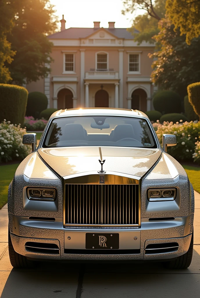 A diamond themed
rolls royalce phantom 