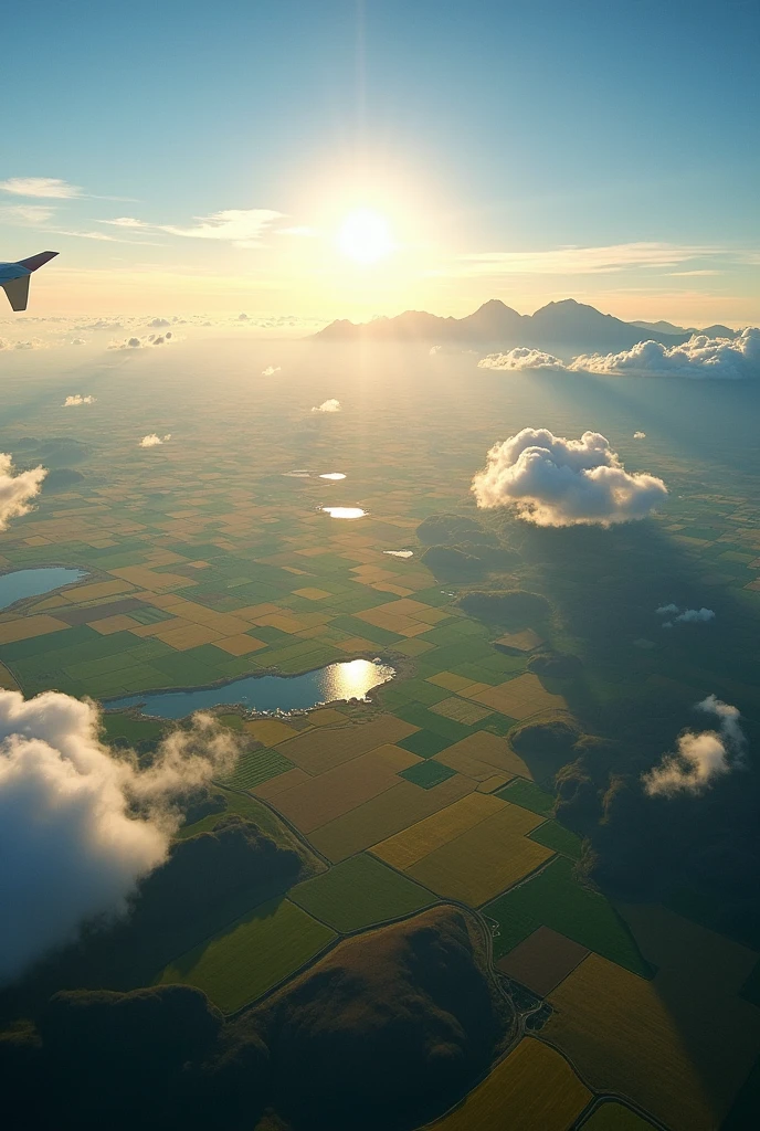 paisaje: beautiful view from an airplane