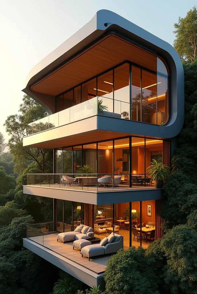 Super r Humana five-level house