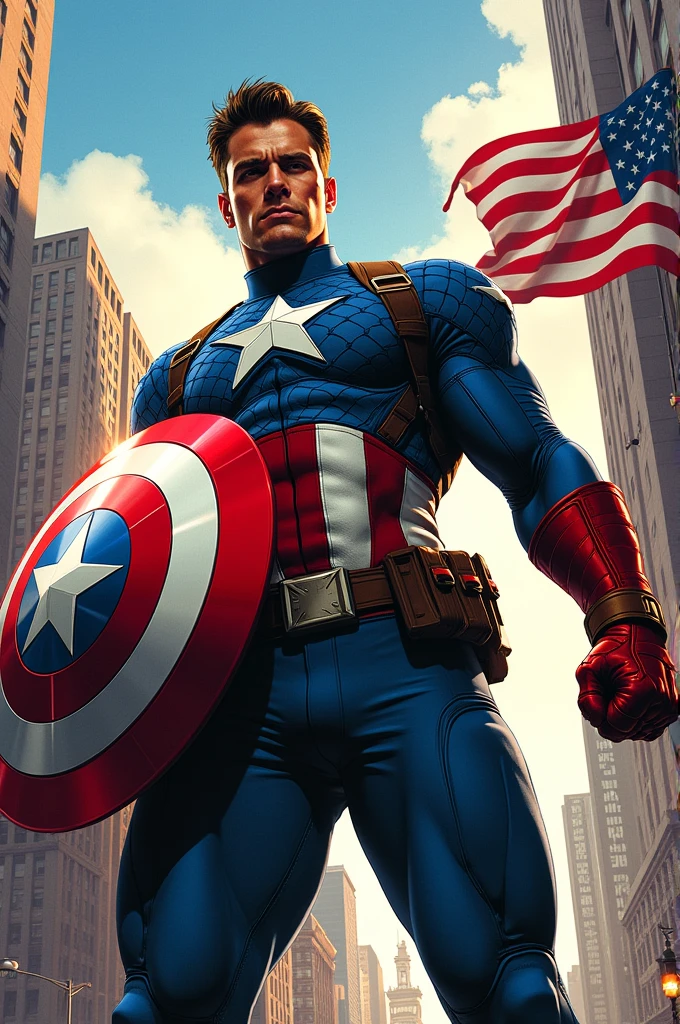 Rolando in Captain America clothes wallpaper
