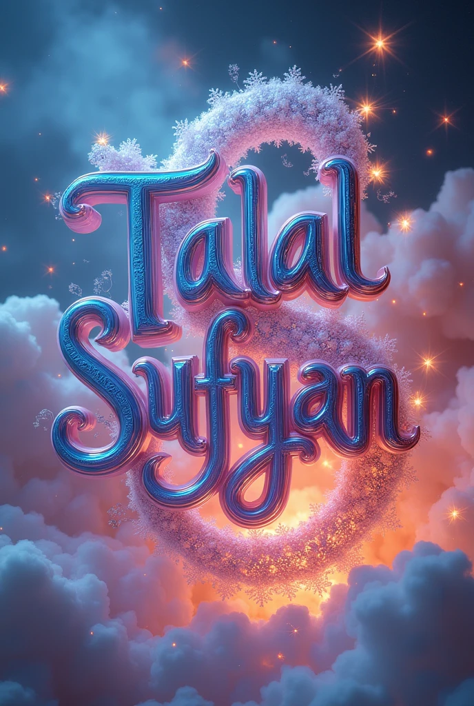 Talal ,sufyan name 3d design withIllusion