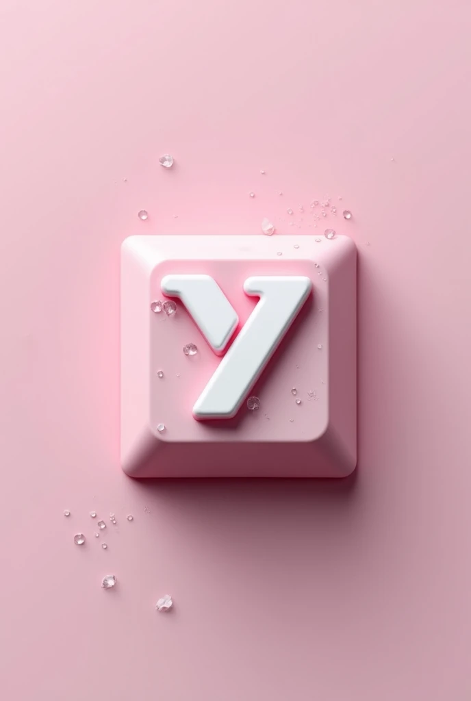 Create a keycap logo (Has a unique coolness), (The logo color is pinkish white.), It looks like two Y&#39;s combined together.