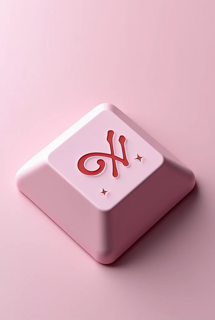 Create a keycap logo (Has a unique coolness), (The logo color is pinkish white.), It looks like two Y's combined together.