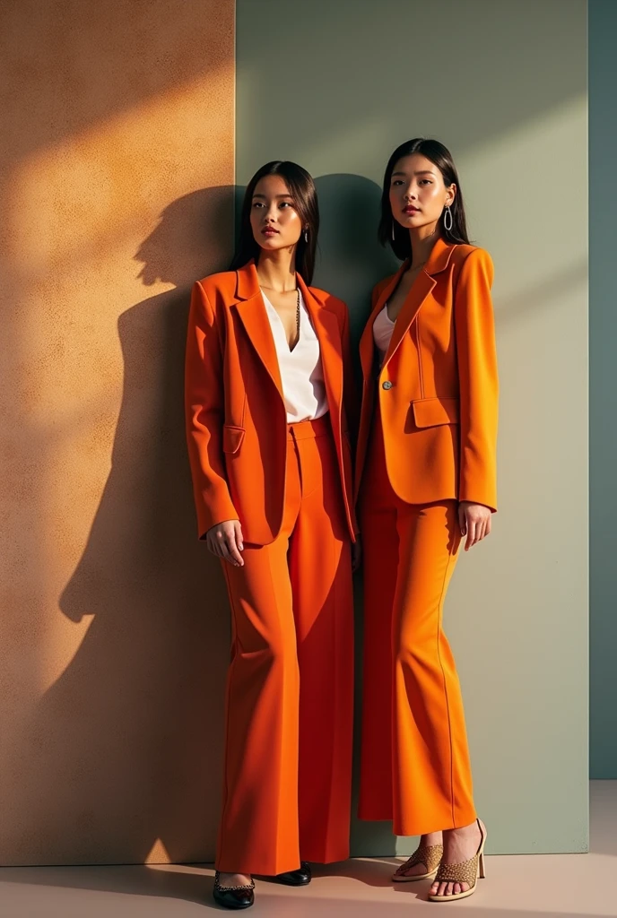 Create a fashion poster for the brand N'Lin, showcasing its chic and trendy style. The poster should appeal to young women aged 25-30, highlighting the brand's focus on fashionable and contemporary designs. Use a sleek and modern aesthetic with high-quality visuals that exude sophistication and style. Incorporate elements like bold typography, elegant models, and a clean layout that reflects the brand's identity as a leader in high-end fashion for young, stylish women. The overall design should convey a sense of exclusivity, confidence, and cutting-edge fashion.