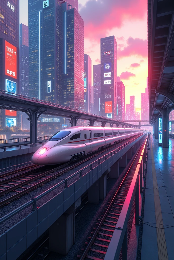 Rifu Town will be turned into a cyber city, with expressways and elevated tracks with junctions, and the E2 Series Shinkansen will run on the station and depot.