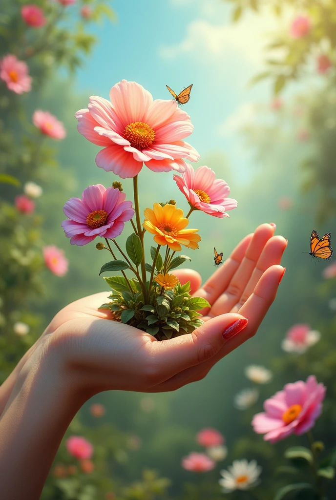 Nails blossom