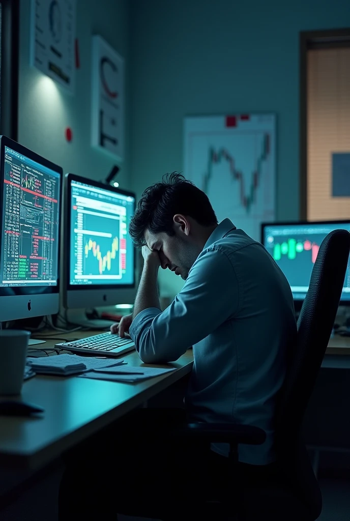 Depressed trader