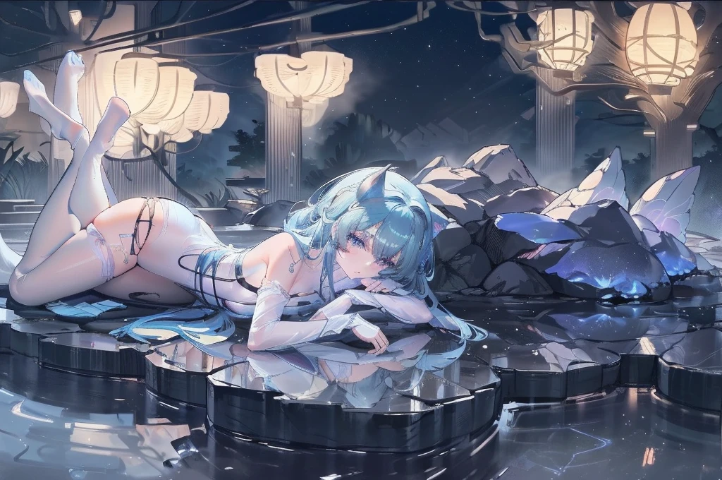 Lots of blue butterflies、Background Black、Line art、Neon LightThe overall look is dark,Blue glow, Glowing Blue, Glowing Details!, Glowing Aesthetics, Shining with Magical Light, White Glowing Veins, Glowing Details, Shimmering with Colorful Lights, Bioluminescent Skin!, with Glowing Blue lights, anime characters; full body art, Glow effect, Luminous veins, Blue light. fantasy, A cartoon girl in a glowing outfit sits on the ground. The neon on her body is the light source.
araffe girl in a black dress Eat sushi and a cup of tea, Very beautiful and cute catwoman, Eat sushi, Cute core, Charming cat girl, 21 years old, 22 years old, sakimicchan, real life anime girls, Shikami, Chen Ximei, Young and beautiful gravure idol, Nekomimi