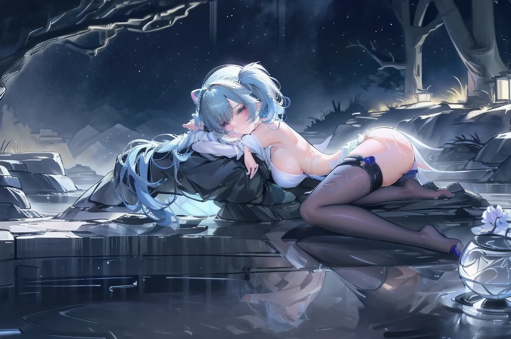 Lots of blue butterflies、Background Black、Line art、Neon LightThe overall look is dark,Blue glow, Glowing Blue, Glowing Details!, Glowing Aesthetics, Shining with Magical Light, White Glowing Veins, Glowing Details, Shimmering with Colorful Lights, Bioluminescent Skin!, with Glowing Blue lights, anime characters; full body art, Glow effect, Luminous veins, Blue light. fantasy, A cartoon girl in a glowing outfit sits on the ground. The neon on her body is the light source.
araffe girl in a black dress Eat sushi and a cup of tea, Very beautiful and cute catwoman, Eat sushi, Cute core, Charming cat girl, 21 years old, 22 years old, sakimicchan, real life anime girls, Shikami, Chen Ximei, Young and beautiful gravure idol, Nekomimi