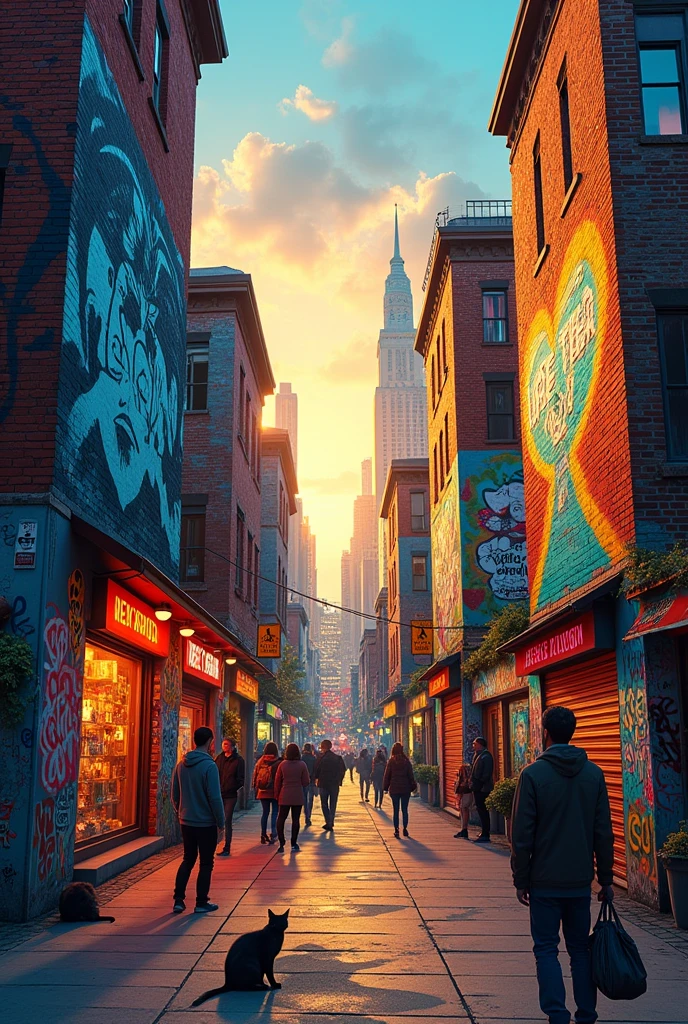 Graffiti buildings
