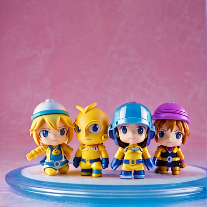 1
a close up of a table with a bunch of small toys, digimon, glamorous angewoman digimon, minions digimon, digimon key art, toys figures, vinyl toy figurine, posable pvc, nendoroid 3 d, detailed image, figurines, digimon anime key art, nendoroid, takaratomy, giga, fully posable, pvc figurine。super high resolution, detailed background, World Heritage Site, 6+boys, 6+girls, Happy, joyful, absurdres(Photos of solo travelers)(kemono, furry anthro),