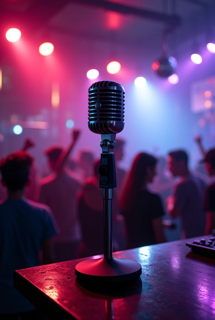 Microphone in a nightclub