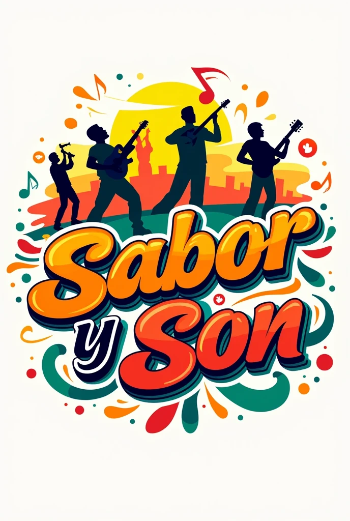 make a logo for a cumbia group called Sabor y son
