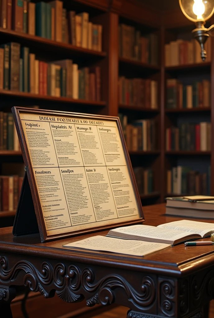 a table with the description and the form of transmission of these diseases:
HOW, hepatitis A, hepatitis B, influenza (gripe), mumps, polio smallpox, Yellow fever, Rabies and Ebola