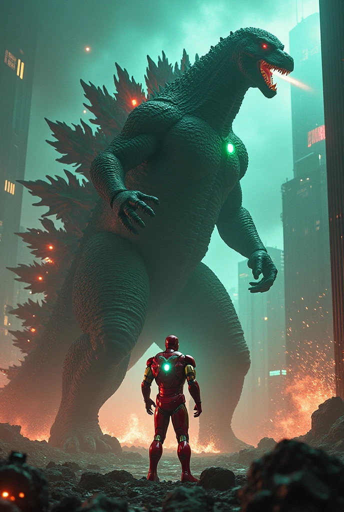 Godzilla vs iron man