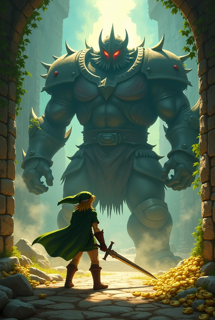 Link vs ganon and rupees