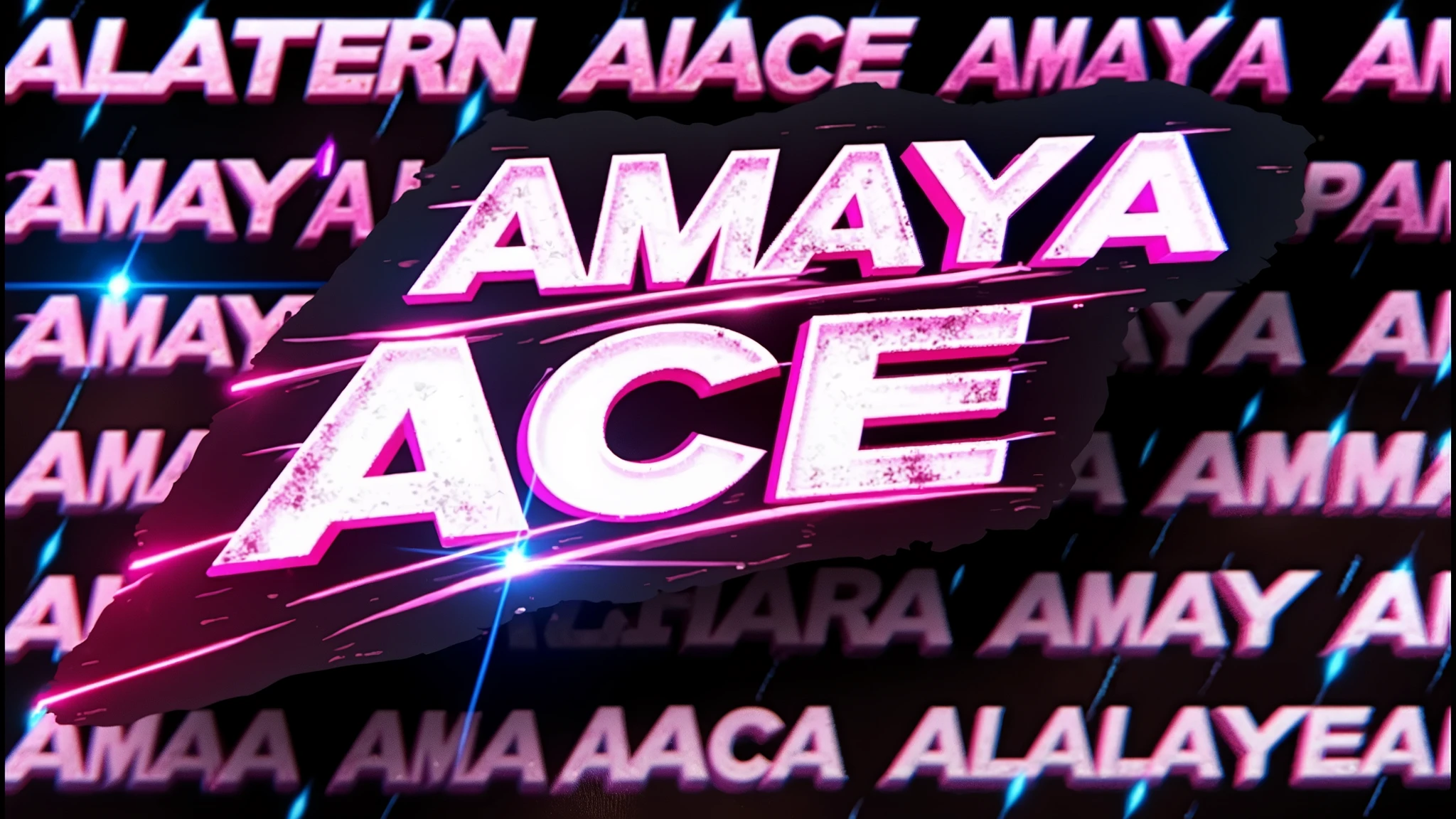 create a WWE titantron with the name: Amaya Ace in different colors