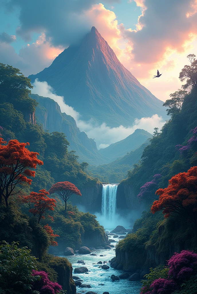 surrealism of mount Apo Philippines  drawing