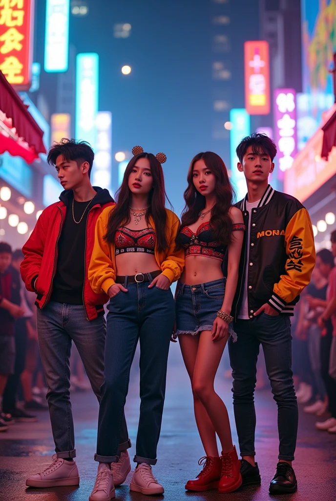 CREATE A MIXED K-POP GROUP MADE UP OF TWO MEN AND TWO WOMEN