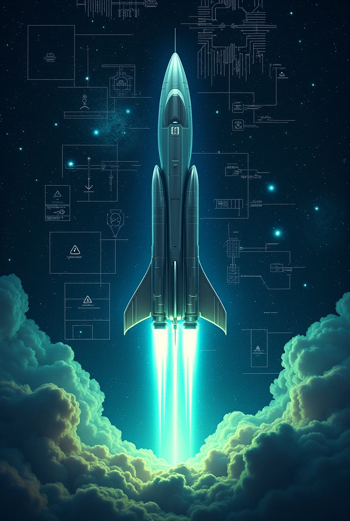 Generate a poster related to electric aerospace propulsion for rocket and space science