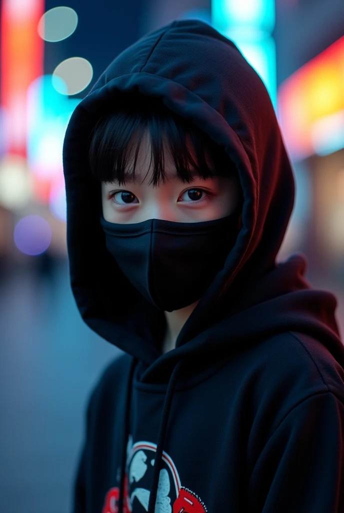 A Korean boy with black mask instagram dp
