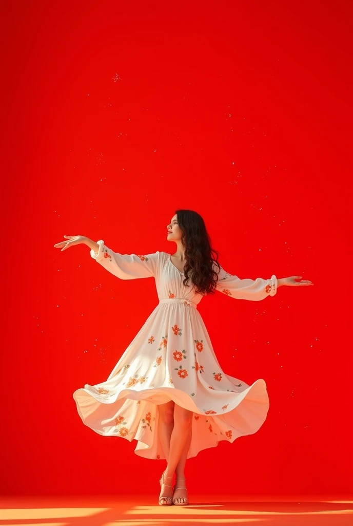 Bright red background