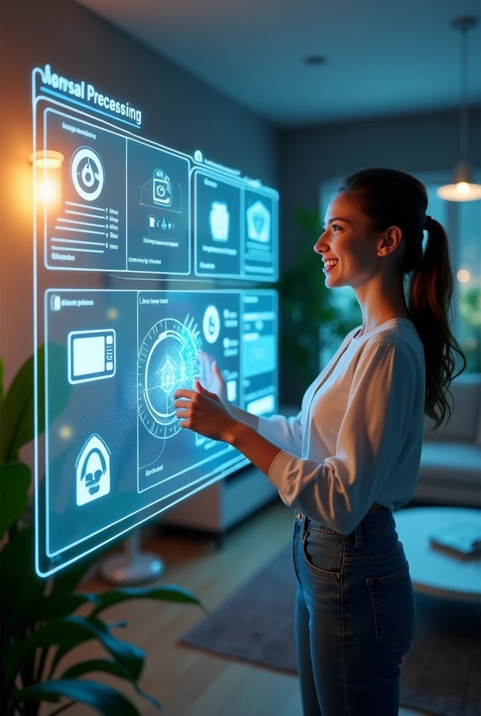 Create a poster for new technology of manage home for an event