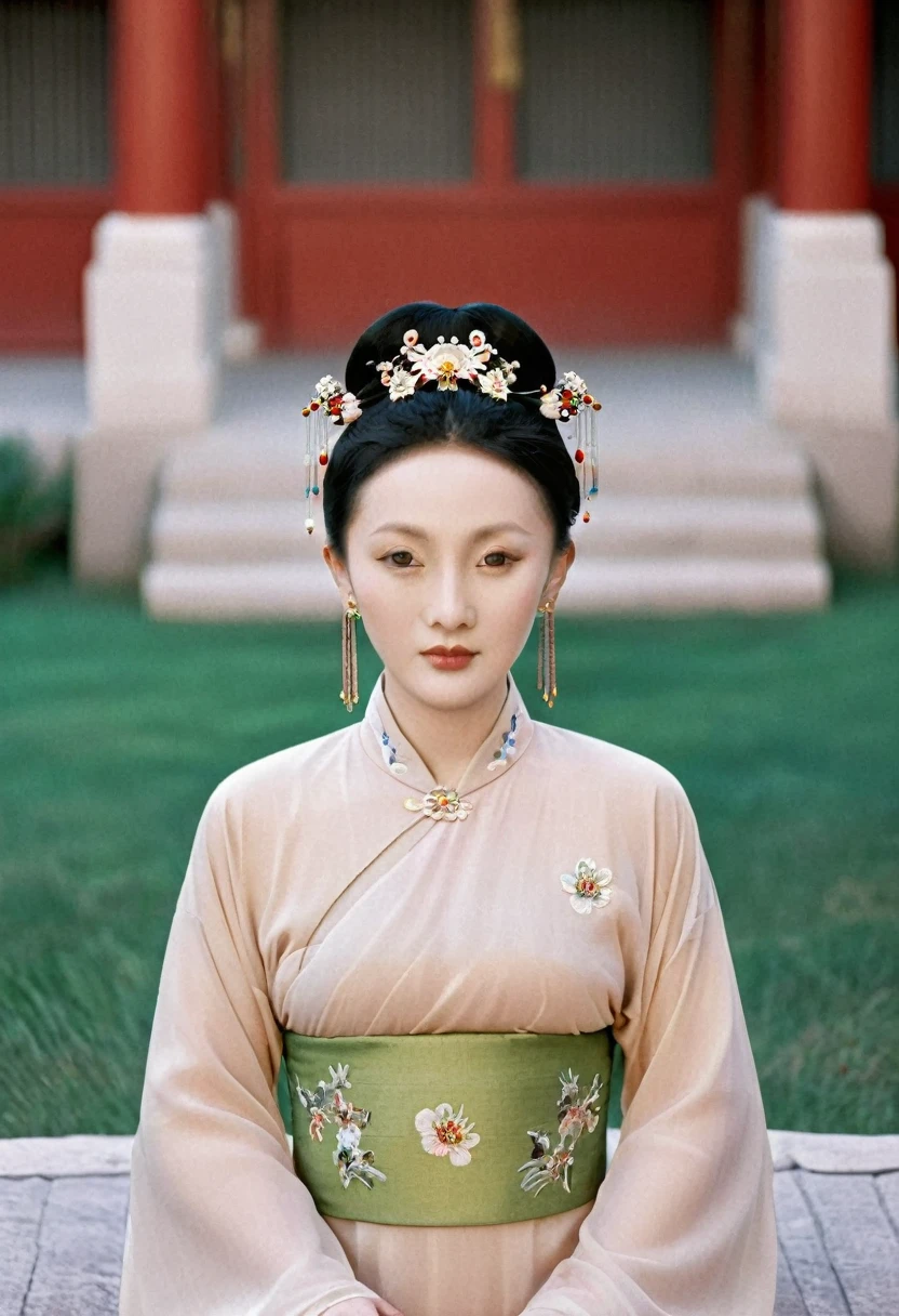 Female emperors of the Qing Dynasty, Full body nude seen from the front, Outside the Qing Dynasty Palace