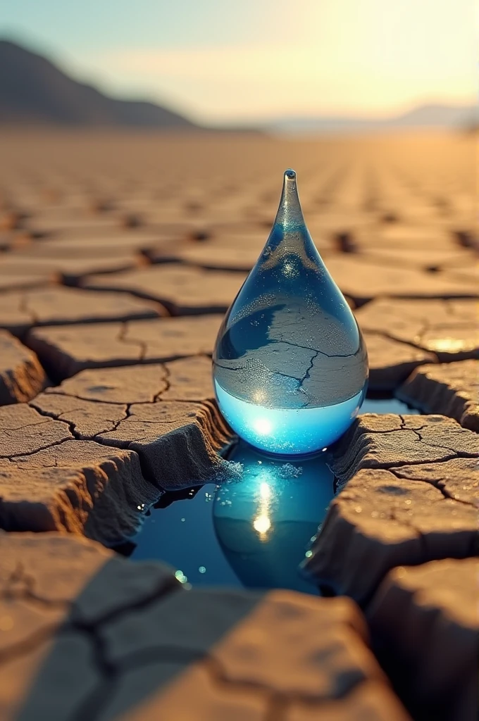 I am the last drop of water in the world , The message I want to convey is that I was important , real very real, 48 k uses the rule of thirds