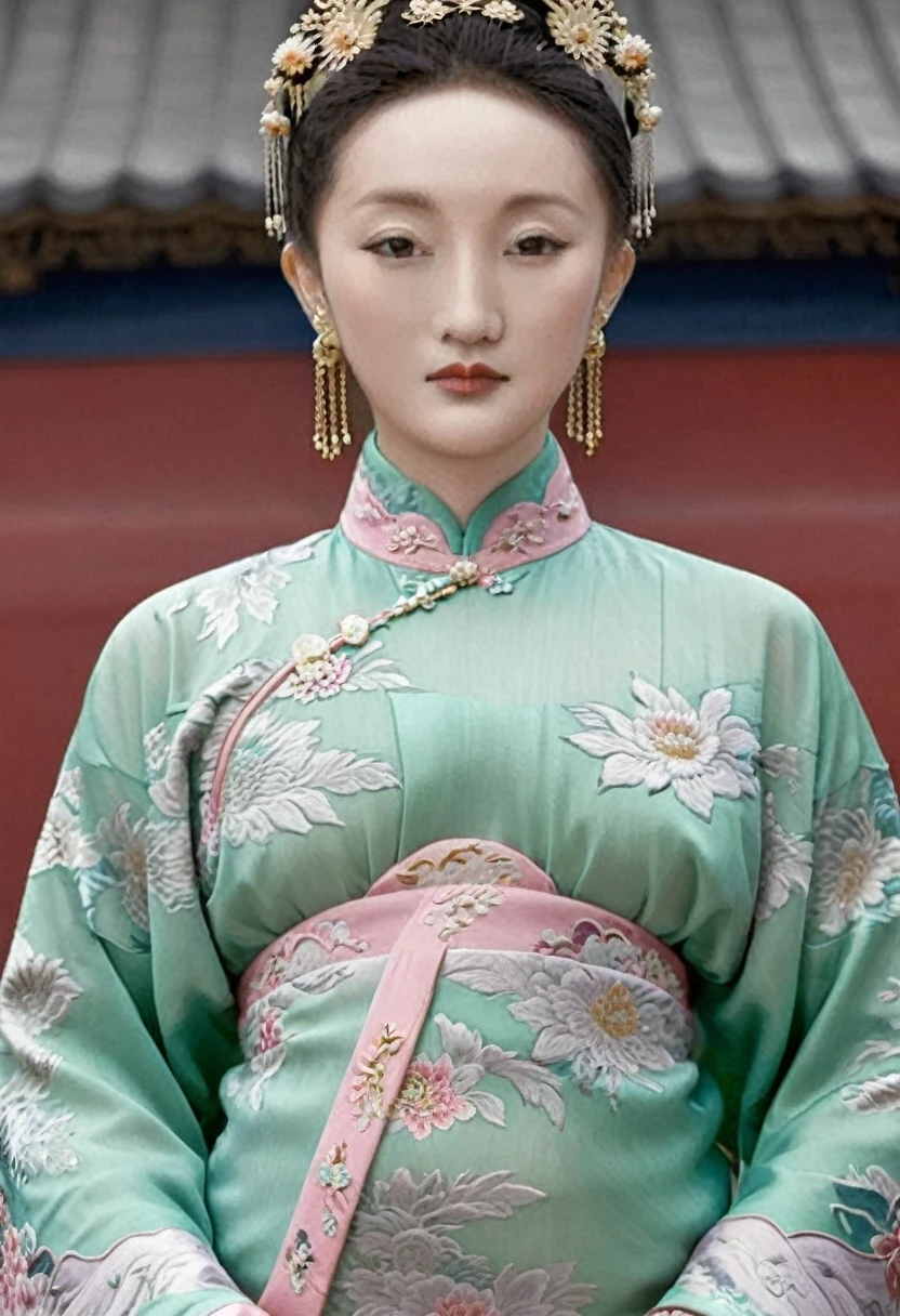 Female emperors of the Qing Dynasty, Full body nude seen from the front, Outside the Qing Dynasty Palace