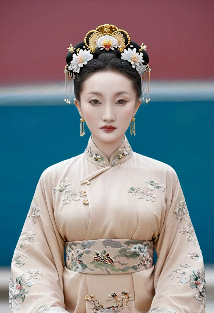 Female emperors of the Qing Dynasty, Full body nude seen from the front, Outside the Qing Dynasty Palace