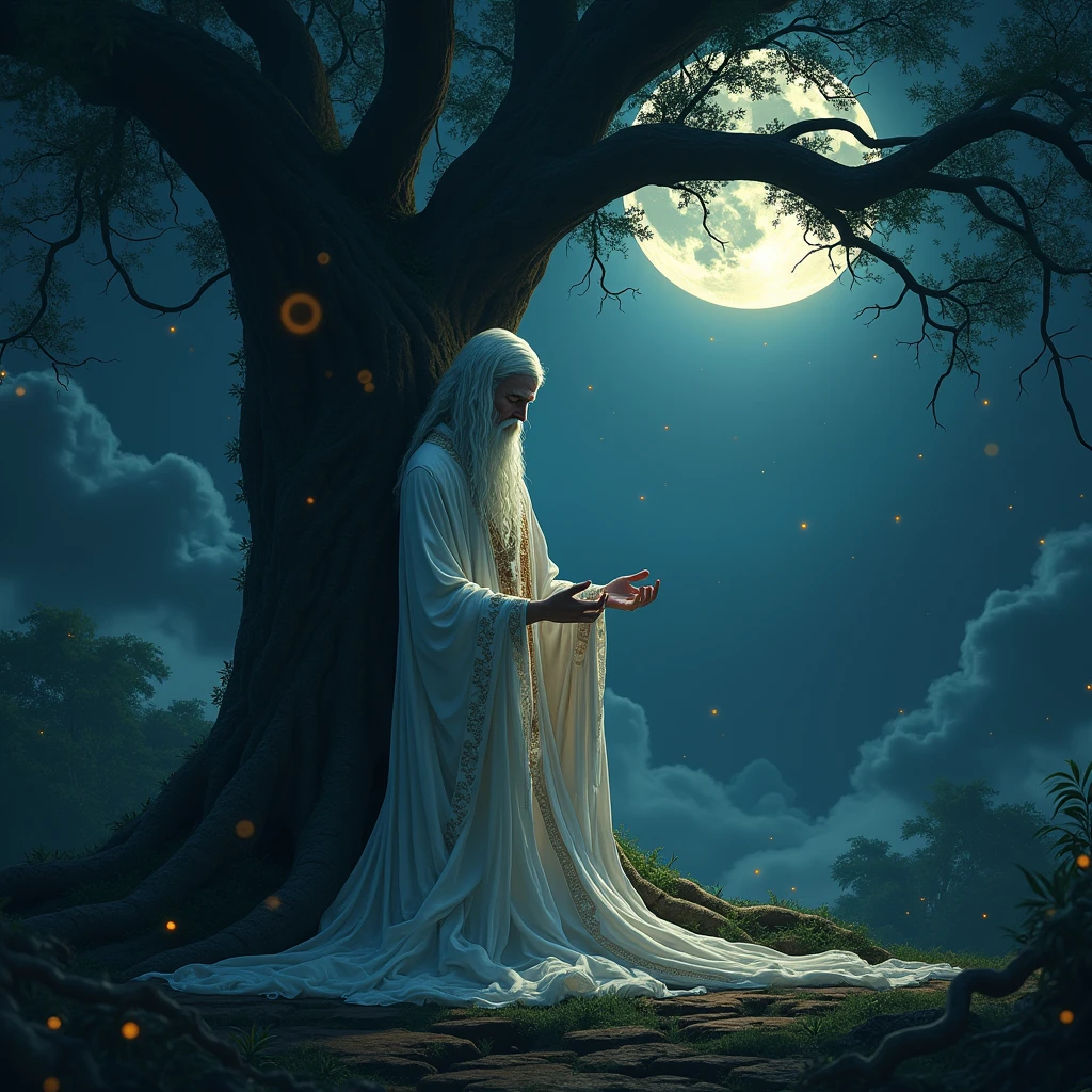 The Betal who is the gatekeeper crying under the tree