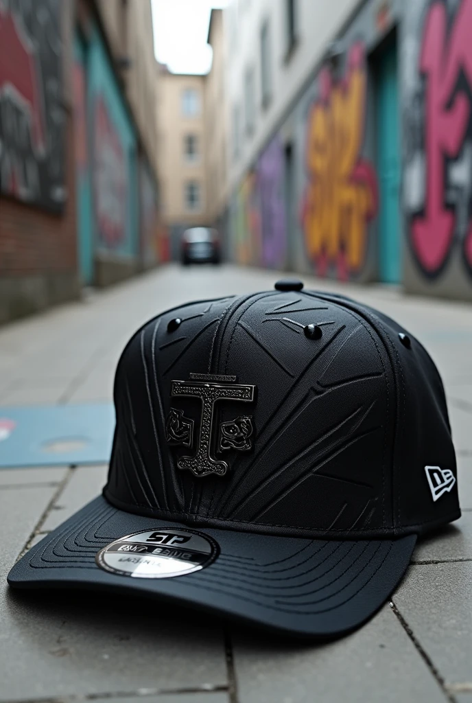 Black cap with original design