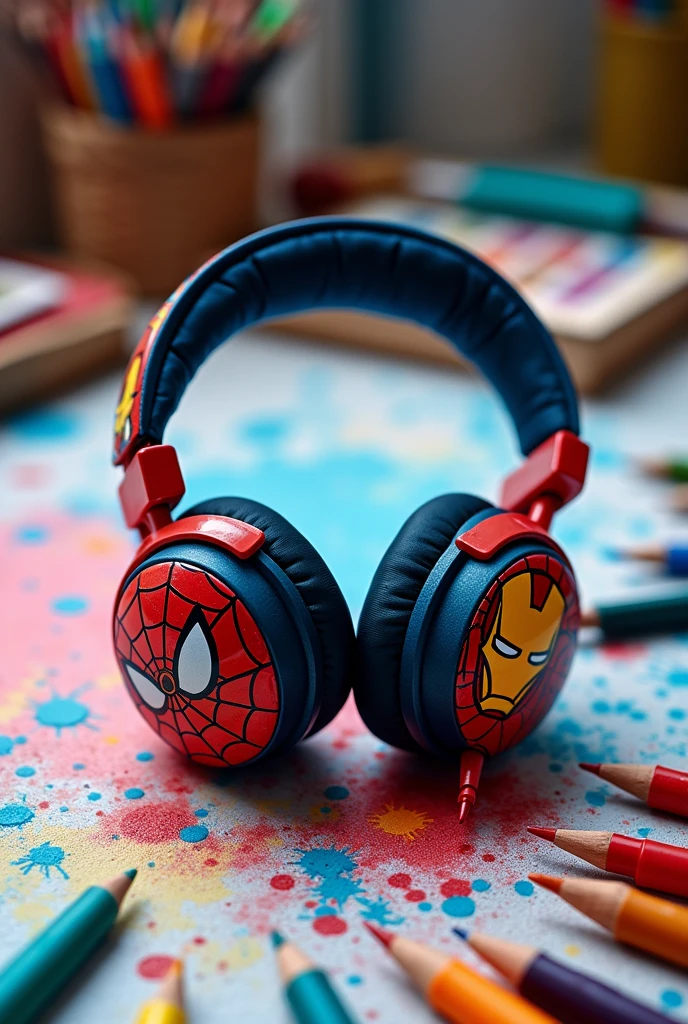 Customized marvel headphones that i myself can customize with brush pens