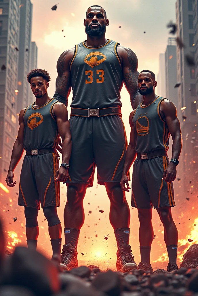Lebron, Stephen curry , kevin durant in avengers