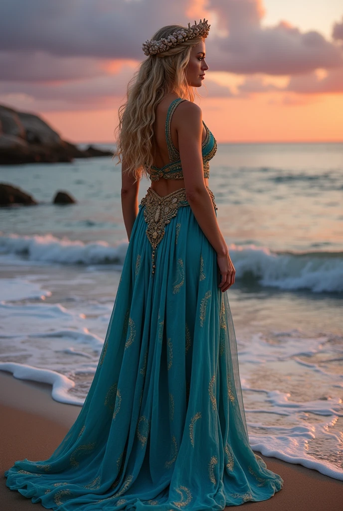 Thetis mother of Achilles front costume