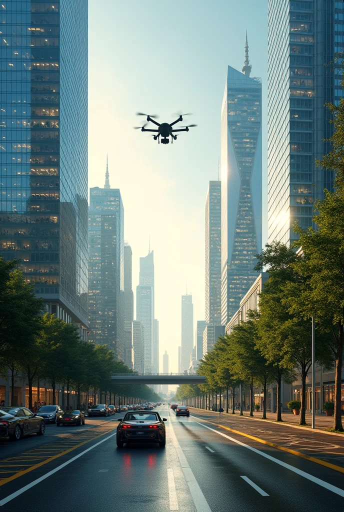 Create a background of smart city management using 4.0 technology and cloud storage in the future