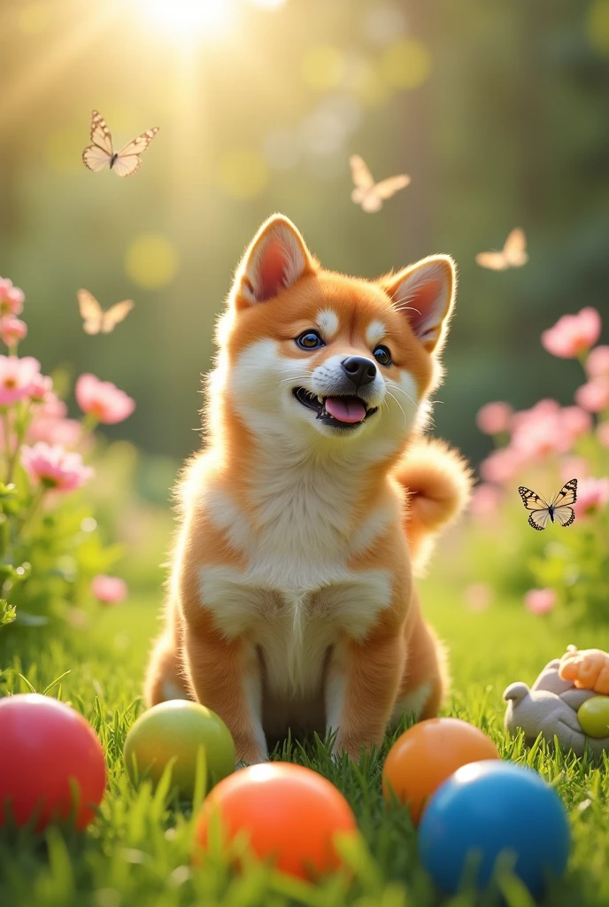 Cute and funny Shiba inu
