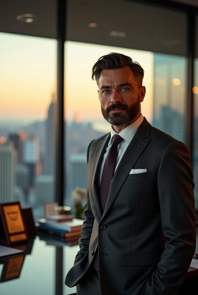 Smart and powerful man good looking