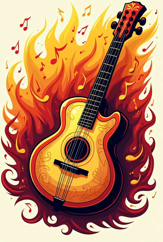 make a logo for a cumbia group called Sabor and son De la cumbia ,Add a keyboard with warm colors