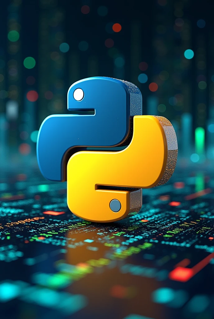 A dynamic promotional image for a Python programming course focused on the benefits of learning Python. The image should include elements like the Python logo, code snippets, and a bar graph showing growth or success. The background should be modern and tech-oriented, with abstract data streams and lines of code floating around. The color scheme should be bright and engaging, with a professional and educational vibe.