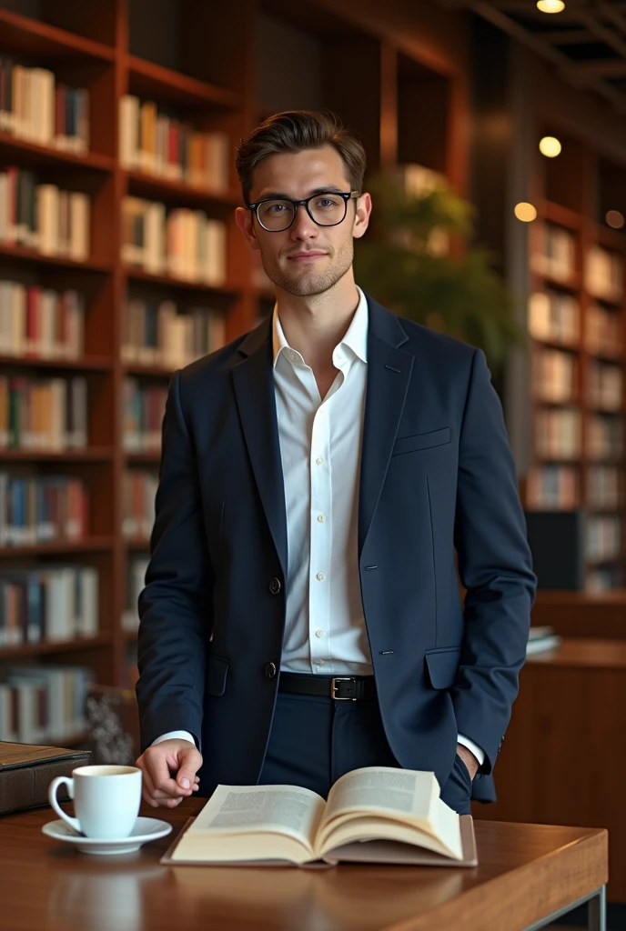 Intelligent young man