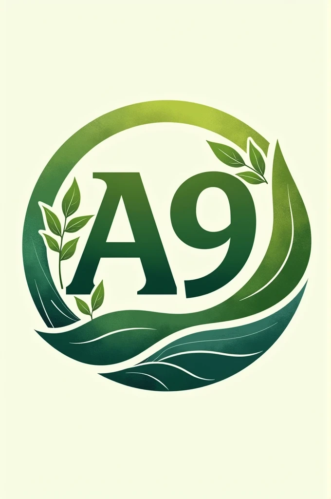 Logo about A9 clas with a natural circle friendly and strong