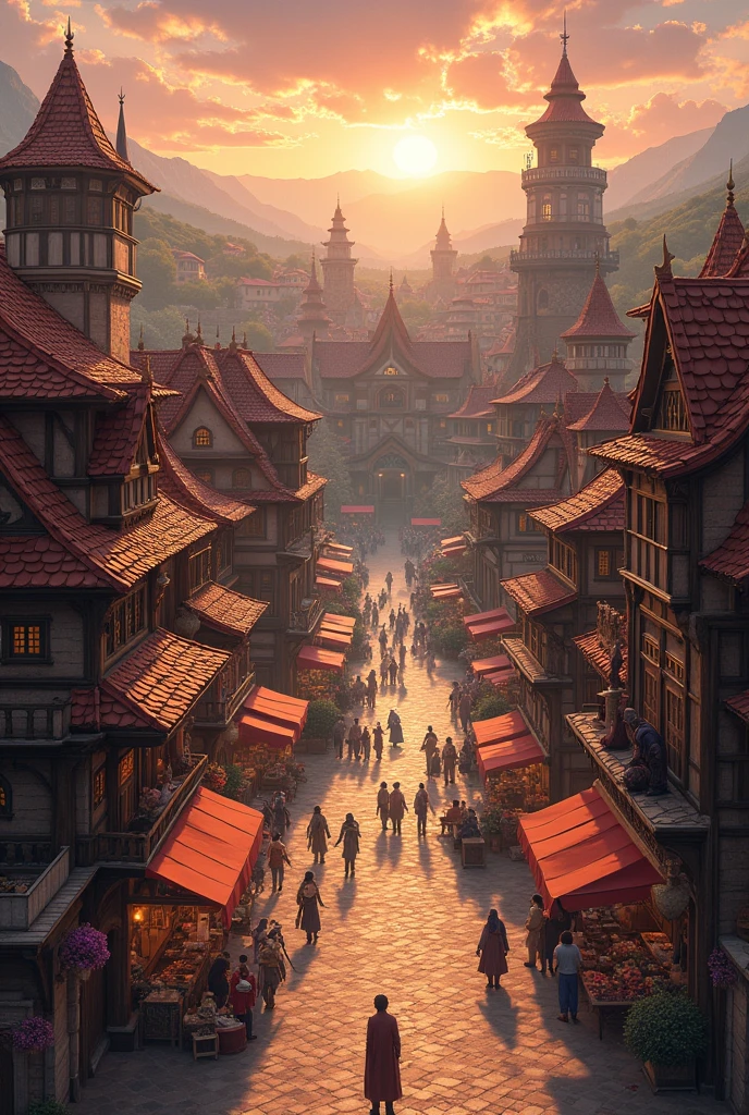 Draw buildings from another world like Re:Zero, and make them Western-style, reduce the luxury of the buildings a little, increase the number of buildings, and make the capital city.