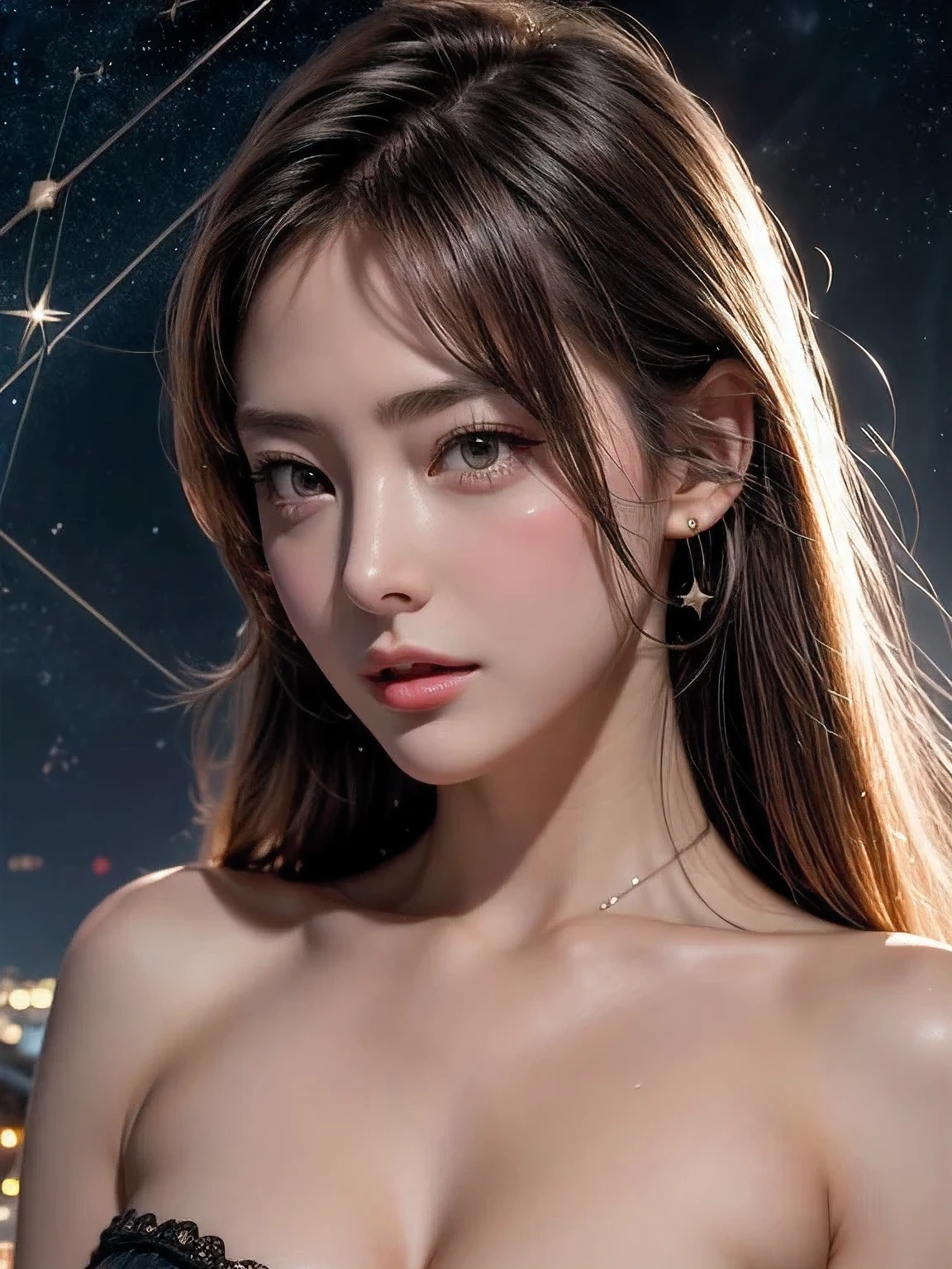 (Browsing Caution:1,4),Mix 4, (8k, RAWphotograph, Highest quality, Tabletop: 1.45), (Realistic, Realistic: 1.37),illumination, night, プロのillumination, photographn mapping, Radio City, Physically Based Rendering, Gradient Brunette, 高品質のphotograph, High resolution, 1080P, (Detailed facial depiction), (Detailed description of the hand), (Delicate CG), Extreme light and shadow, Rich details, (Detailed facial features), (Highest quality), Look in front of you, Highly detailed face, Highly detailed lips,  超High resolution, (Faithfulness: 1.4), photograph, 1 girl, [(sad)],  , Thin limbs, movie, Cool pose, I Cup, Highest qualityな完璧なボディ, photographのような, (1 girl: 1.3), Perfect balance, (Huge, Perfect breasts, Areola),(Realistic, Photorealistic:1.37),One Girl, Cowboy Shot,Professional Lighting, Photon Mapping, Radio City, RAWphotograph、(Photorealistic:1.4)、Octane Rendering、Complex 3D rendering with ultra-detail, Studio Soft Light, Rim Light, Vivid details, Super Detail, Realistic skin texture, Detailed aspect, Beautiful details in the eyes, Highly detailed CG Unity 16k wallpaper, compensate, (Detailed Background:1.2),Highest quality, 超A high resolution, Tabletop, One Girl, One girl,alone, Upper Body,View Viewer, White Background, Multicolored Hair, compensate , Lips parted, Black Lips, eyeliner, Gothic, Goth Girl,((Light on face:1.2)),((movie照明:1.2)),(Photorealism:1.4),((30 piercings in left ear)),((necklace)),((A woman who always smiles)),((nightのプールサイド:1.6)),((Lighting on face:1.1)),((Upper Body:1.2)),((Delicately depicting the face:1.2)),(One-length hair:1.5),((Multicolor hair color:1.4)),((black colored contact lenses:1.2)),(((Completely naked))),(((nsfw))),(((Completely naked))),((((Completely naked)))),(((nsfw))),(((((Completely naked))))),((Big Breasts:1.4))